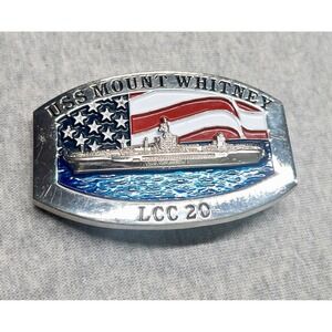 USS‎ Mount Whitney Vanguard Belt Buckle Resin